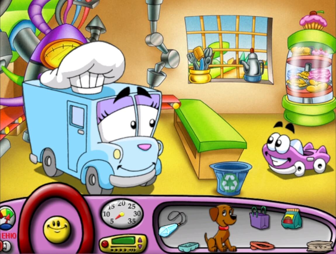 Putt-Putt Pep's Birthday Surprise - геймплей игры Windows